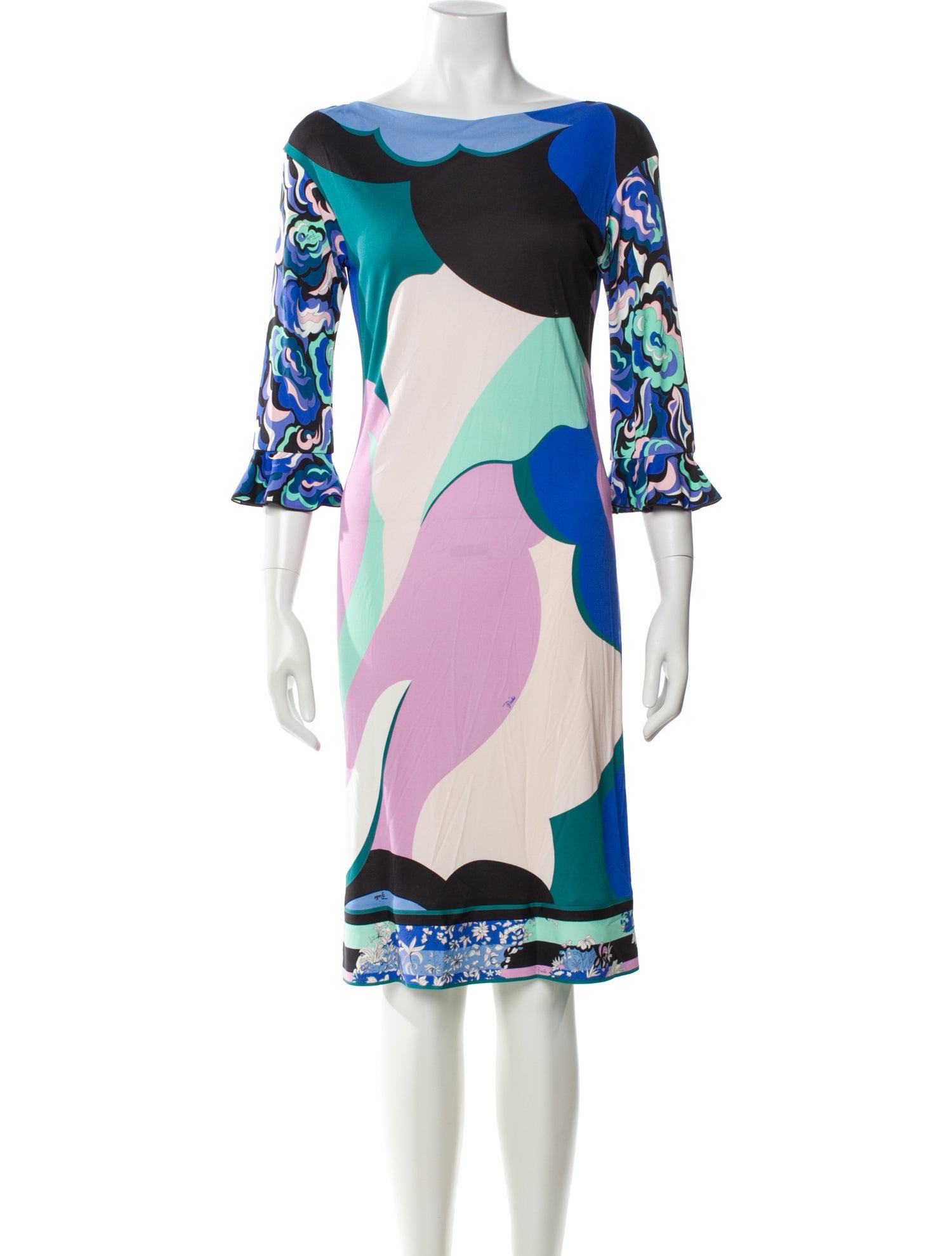 Emilio Pucci Printed Knee-Length Dress