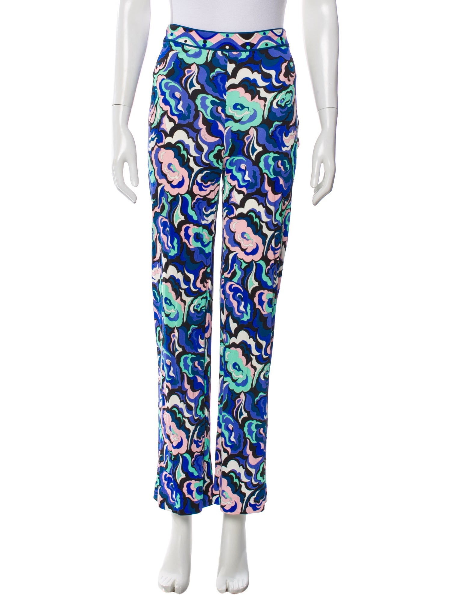 Emilio Pucci Printed Straight Leg Pants