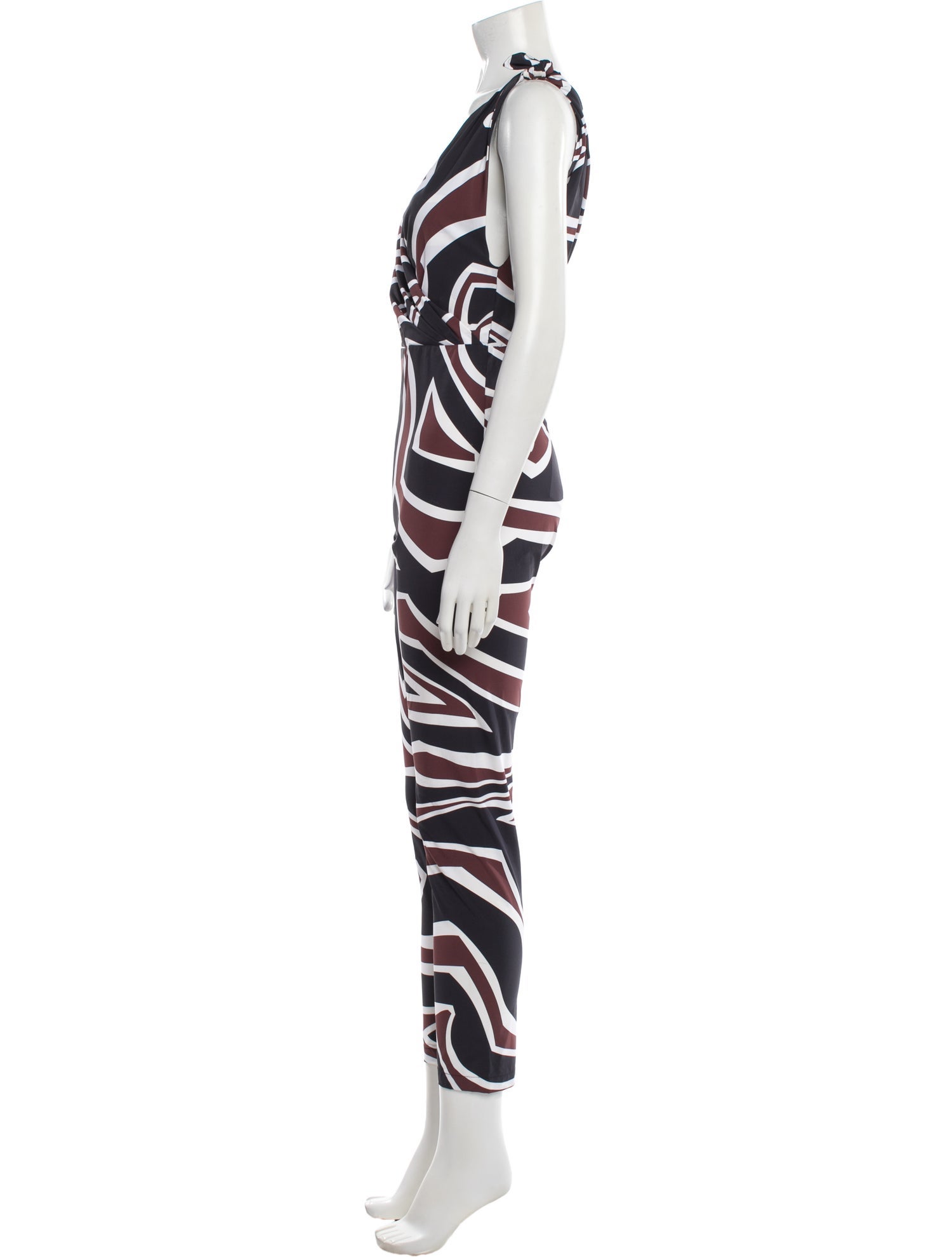 Emilio Pucci Striped V-Neck Jumpsuit