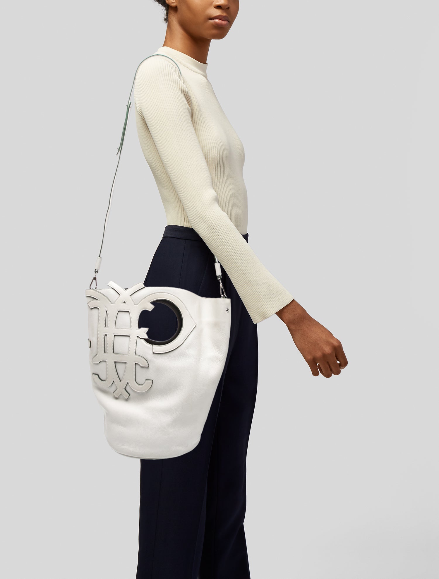 Emilio Pucci Leather Top Handle Bag