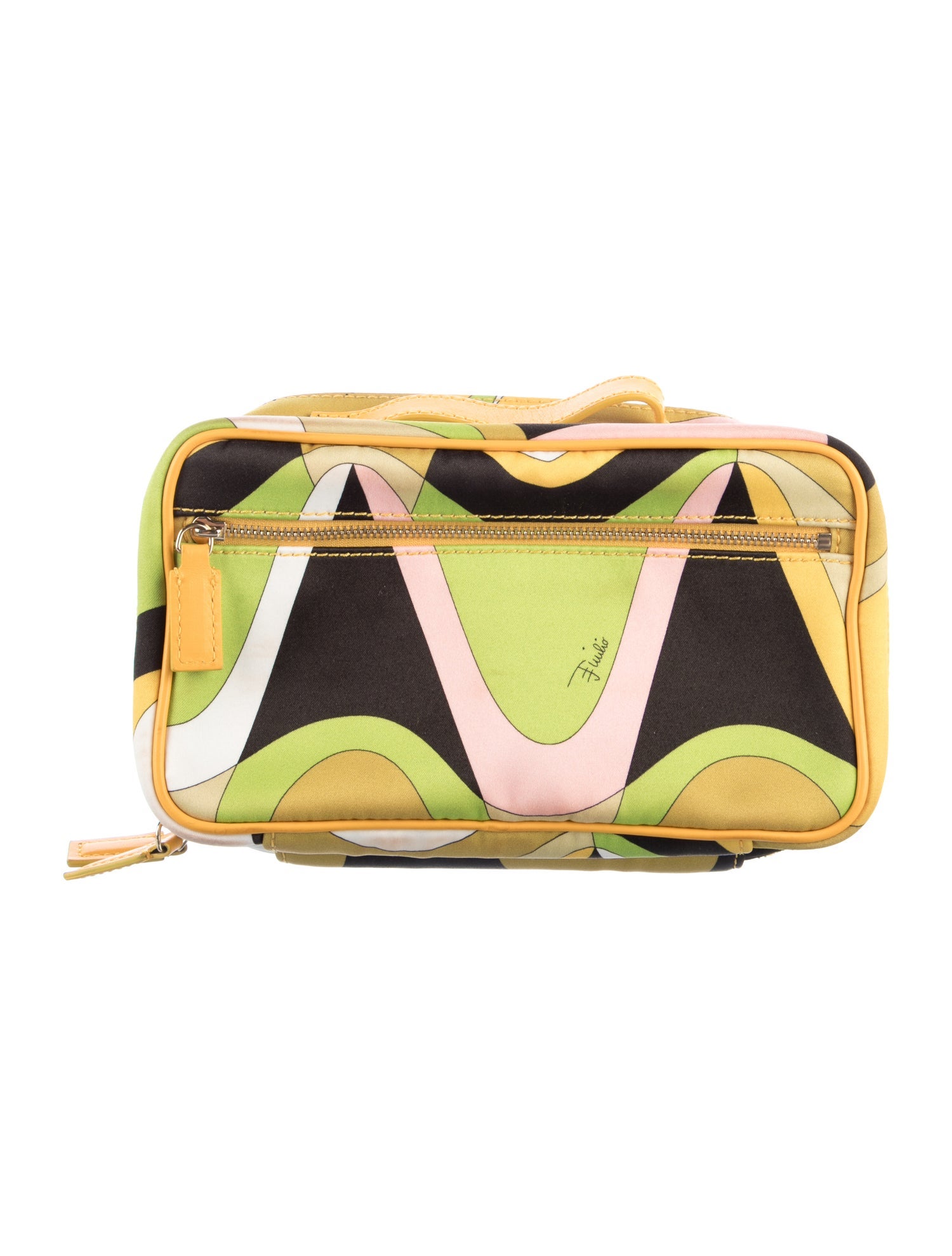 Emilio Pucci Printed Nylon Cosmetic Travel Case
