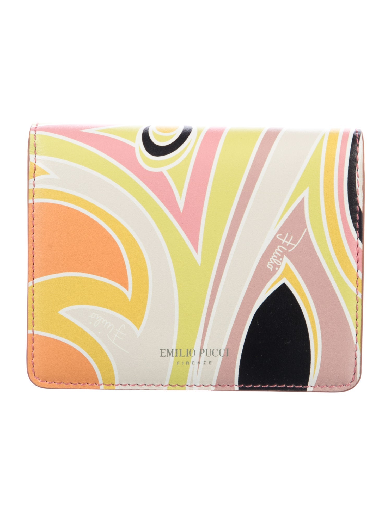 Emilio Pucci Leather Printed Wallet