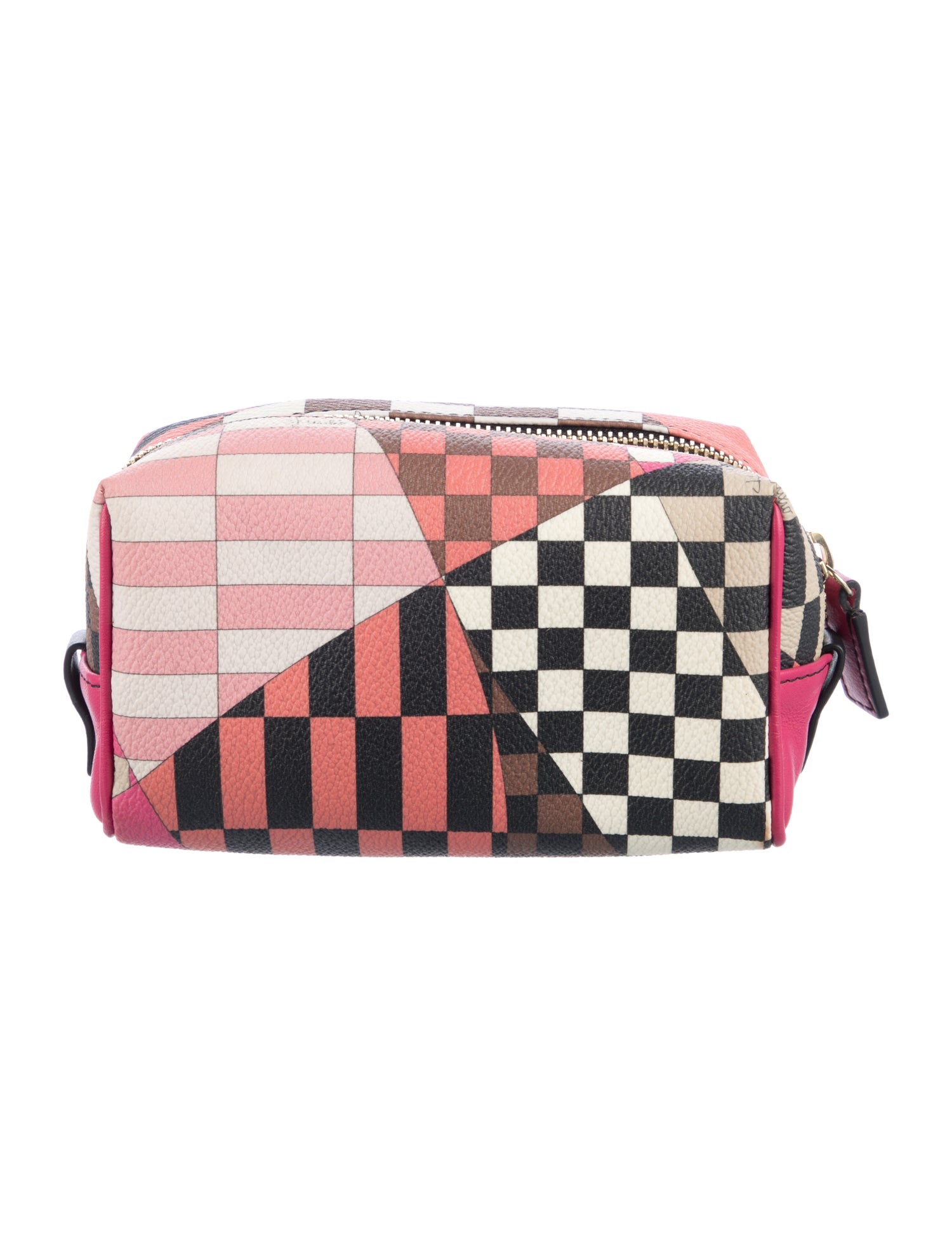 Emilio Pucci Printed Leather Cosmetic Bag