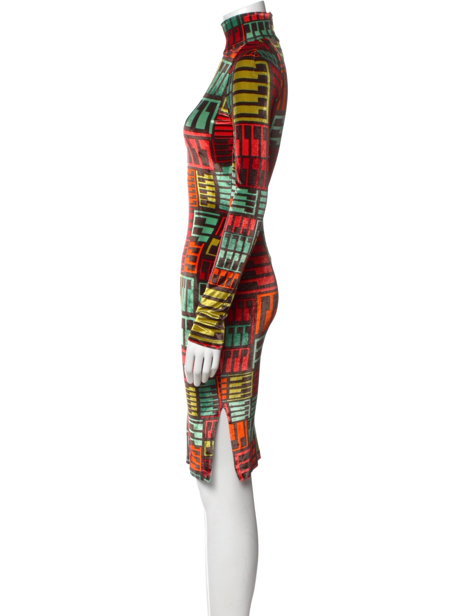 Emilio Pucci Plaid Print Knee-Length Dress