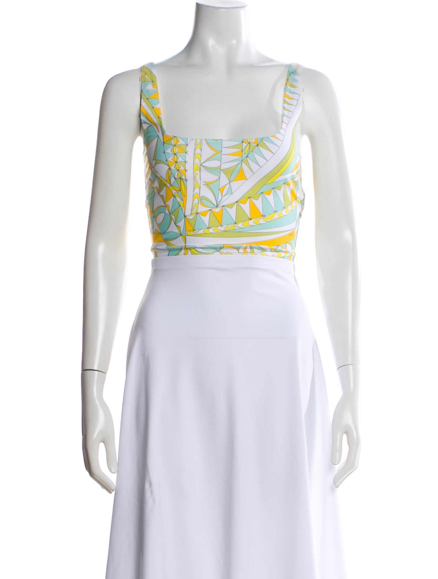 Emilio Pucci Silk Printed Crop Top w/ Tags