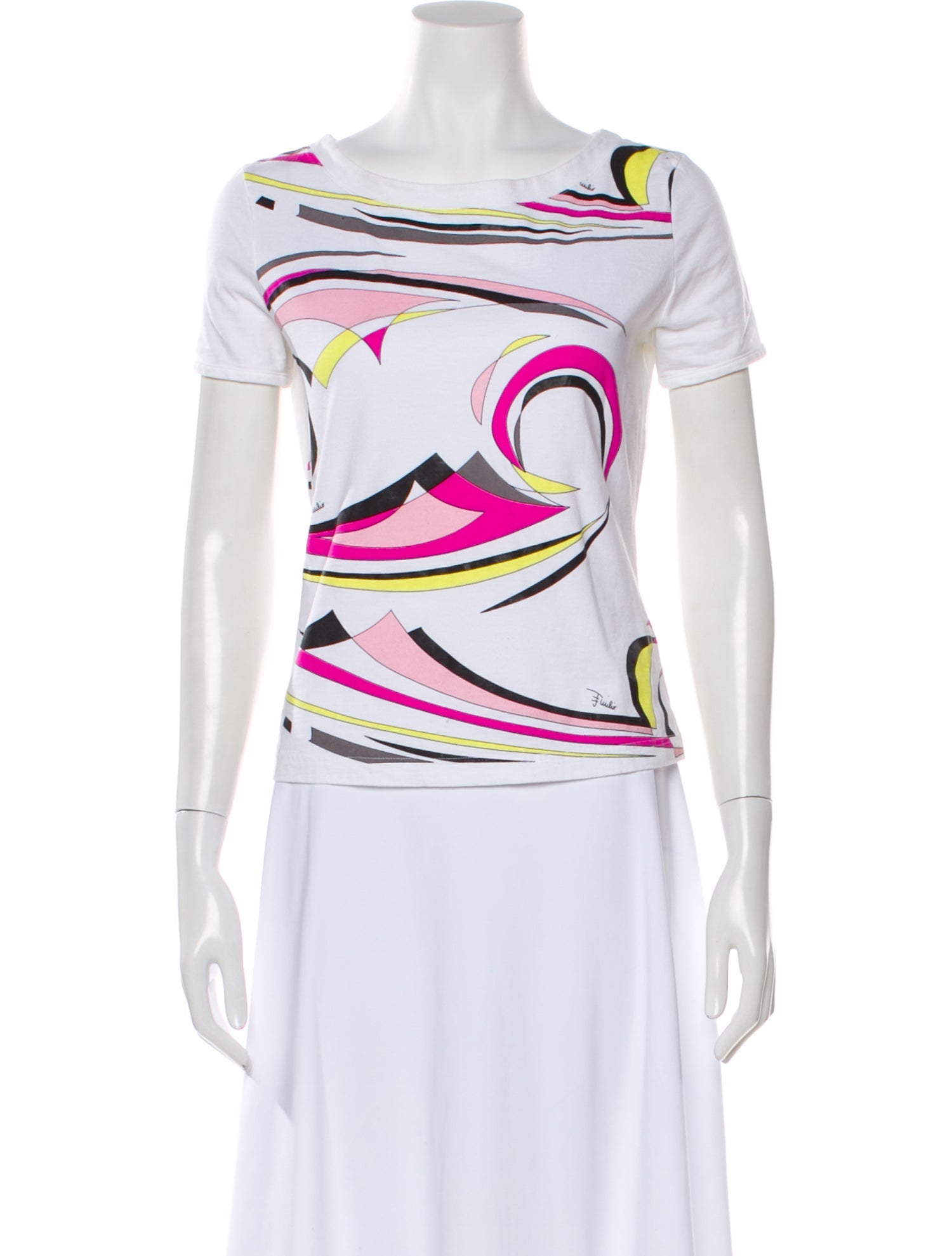 Emilio Pucci Printed Crew Neck T-Shirt