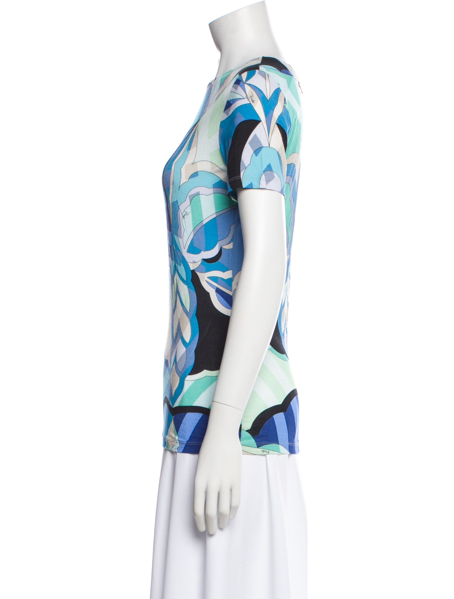 Emilio Pucci Printed Crew Neck T-Shirt