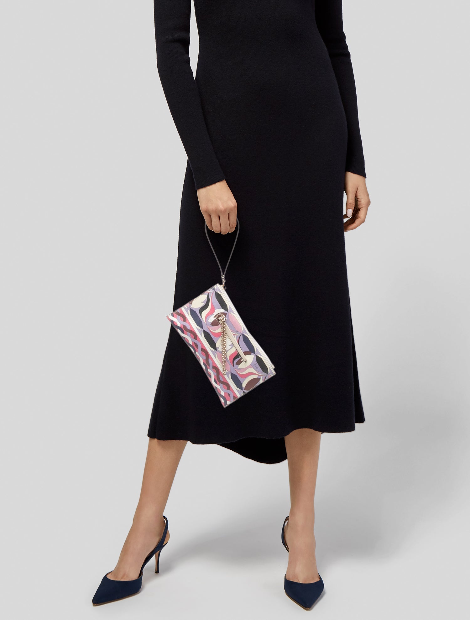 Emilio Pucci Saffiano Leather Clutch
