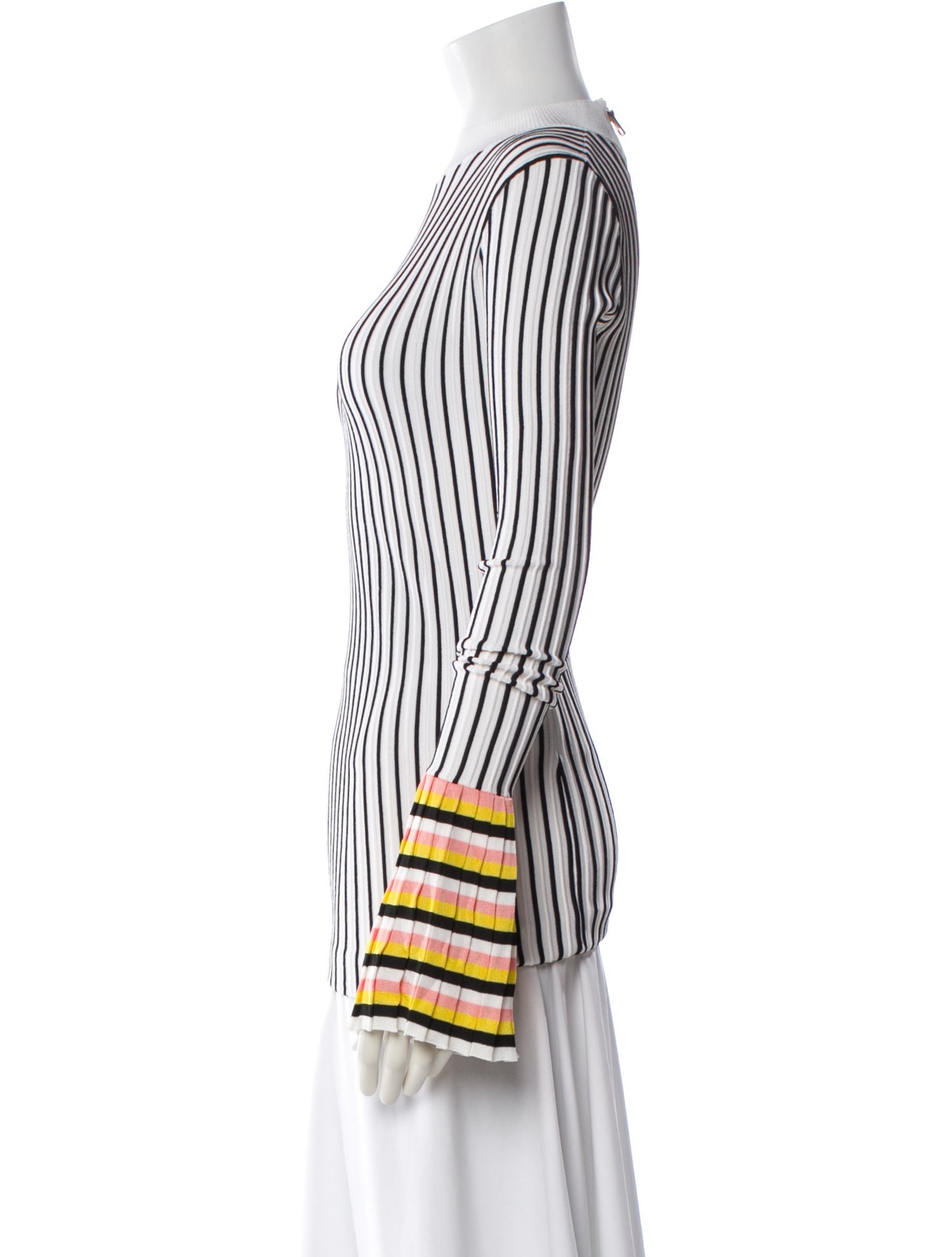 Emilio Pucci Striped Mock Neck Top