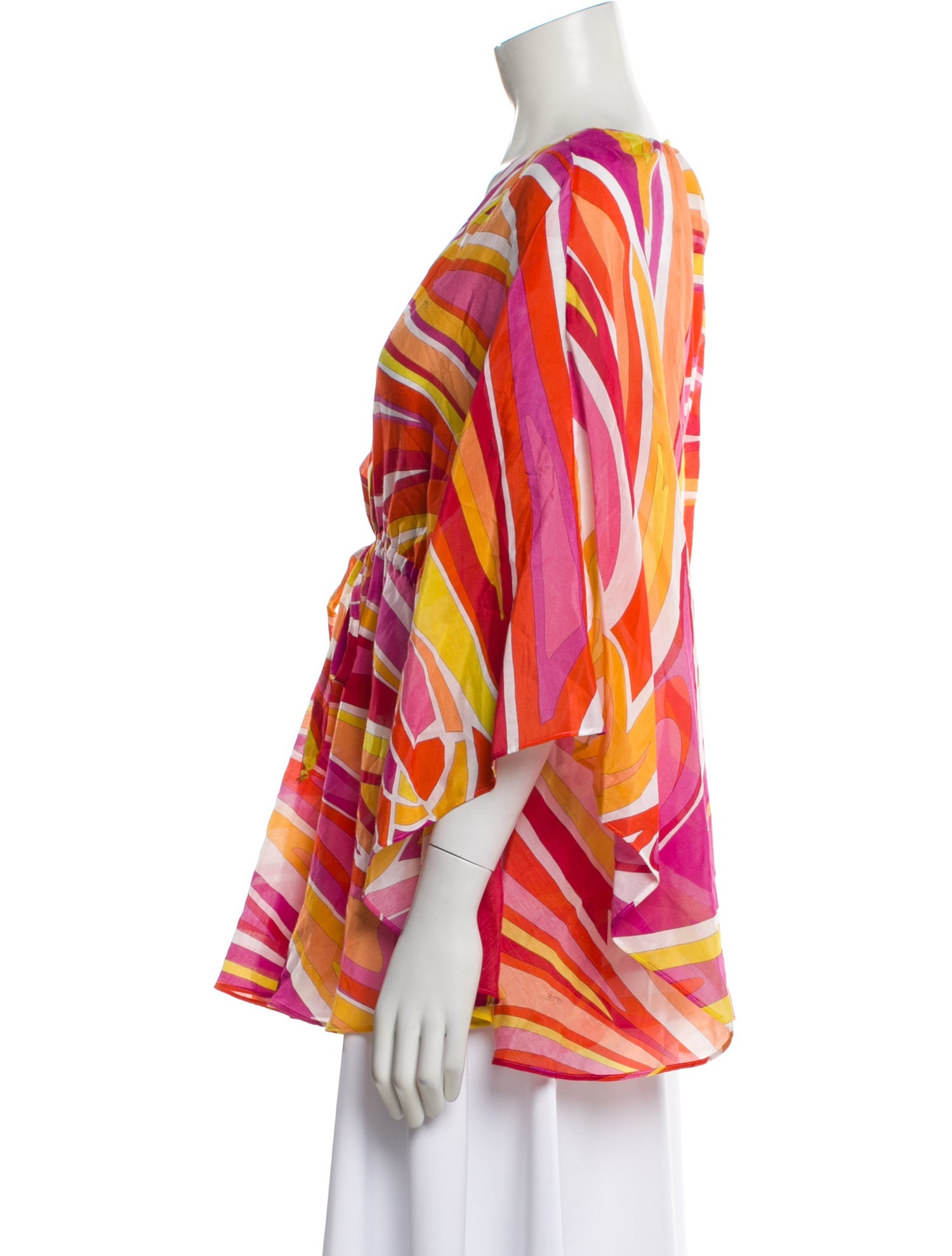 Emilio Pucci Printed V-Neck Blouse