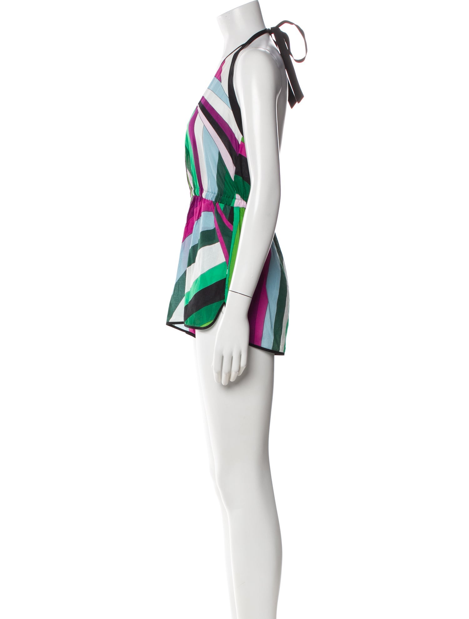 Emilio Pucci Printed Halterneck Romper