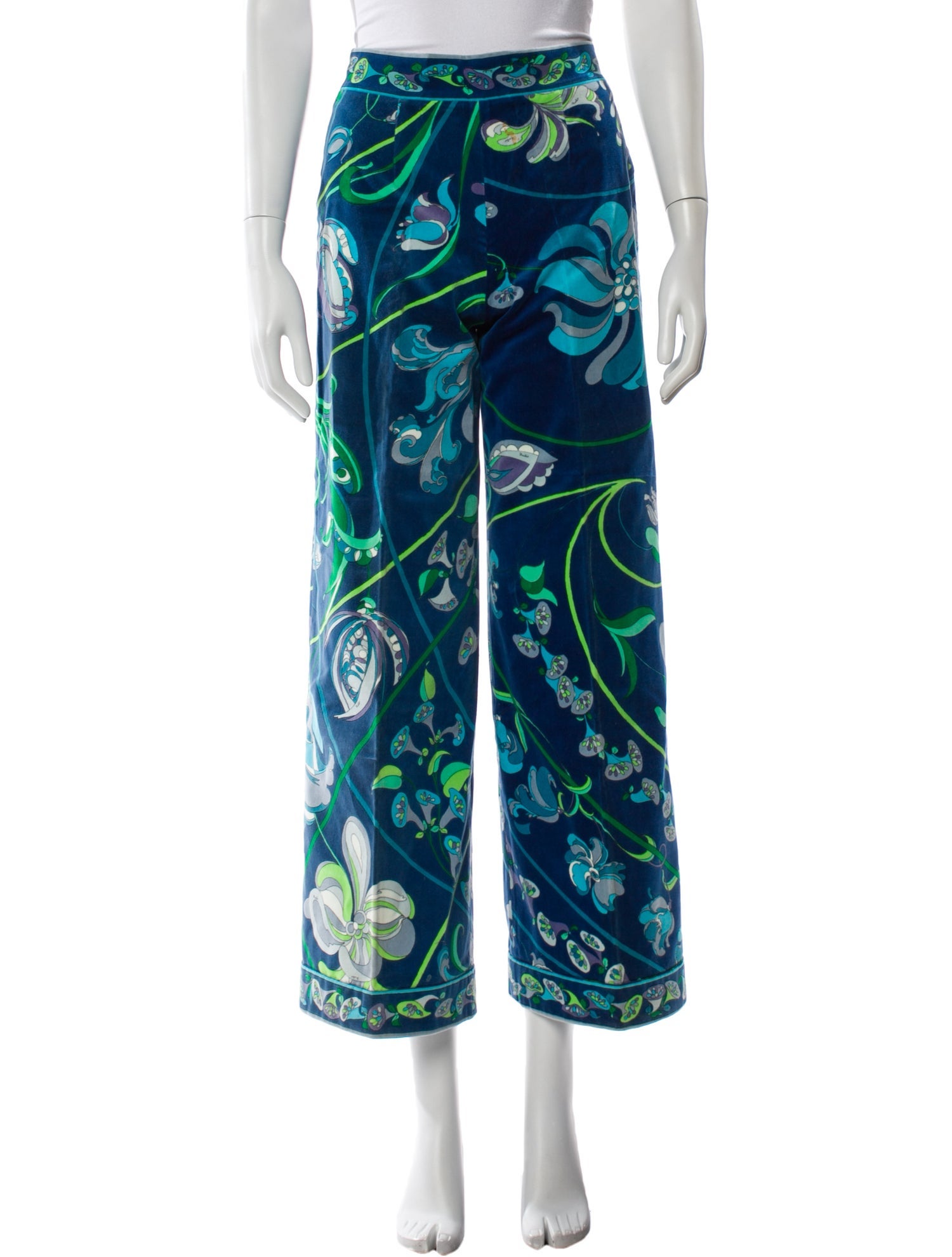 Emilio Pucci Printed Wide Leg Pants