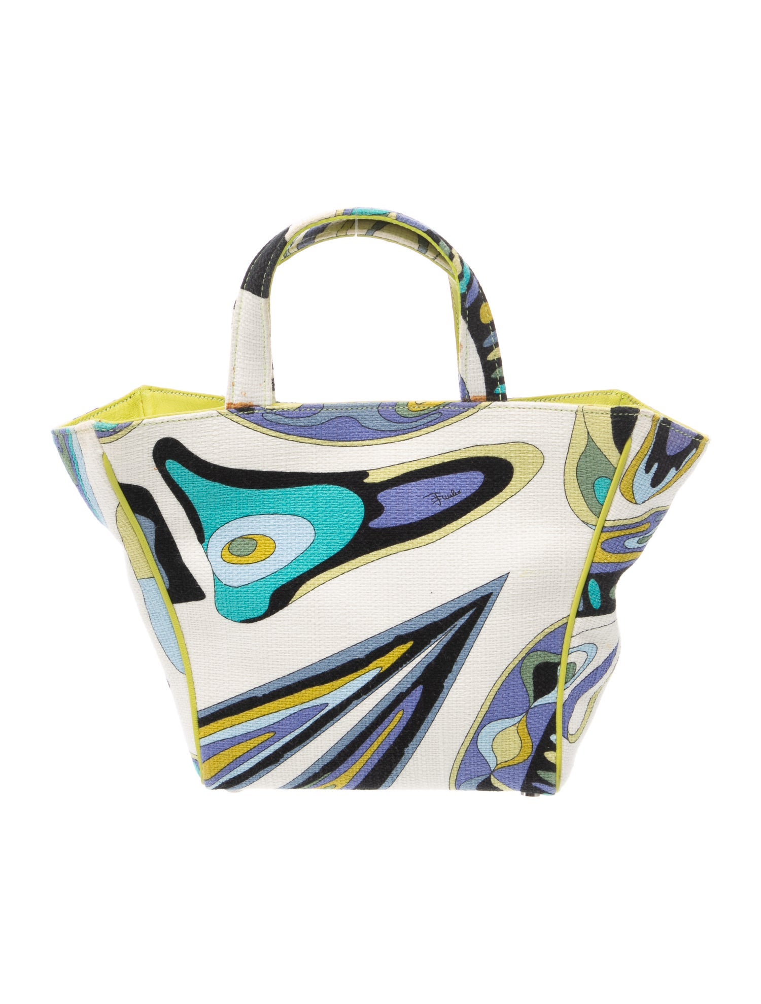 Emilio Pucci Canvas Top Handle Bag