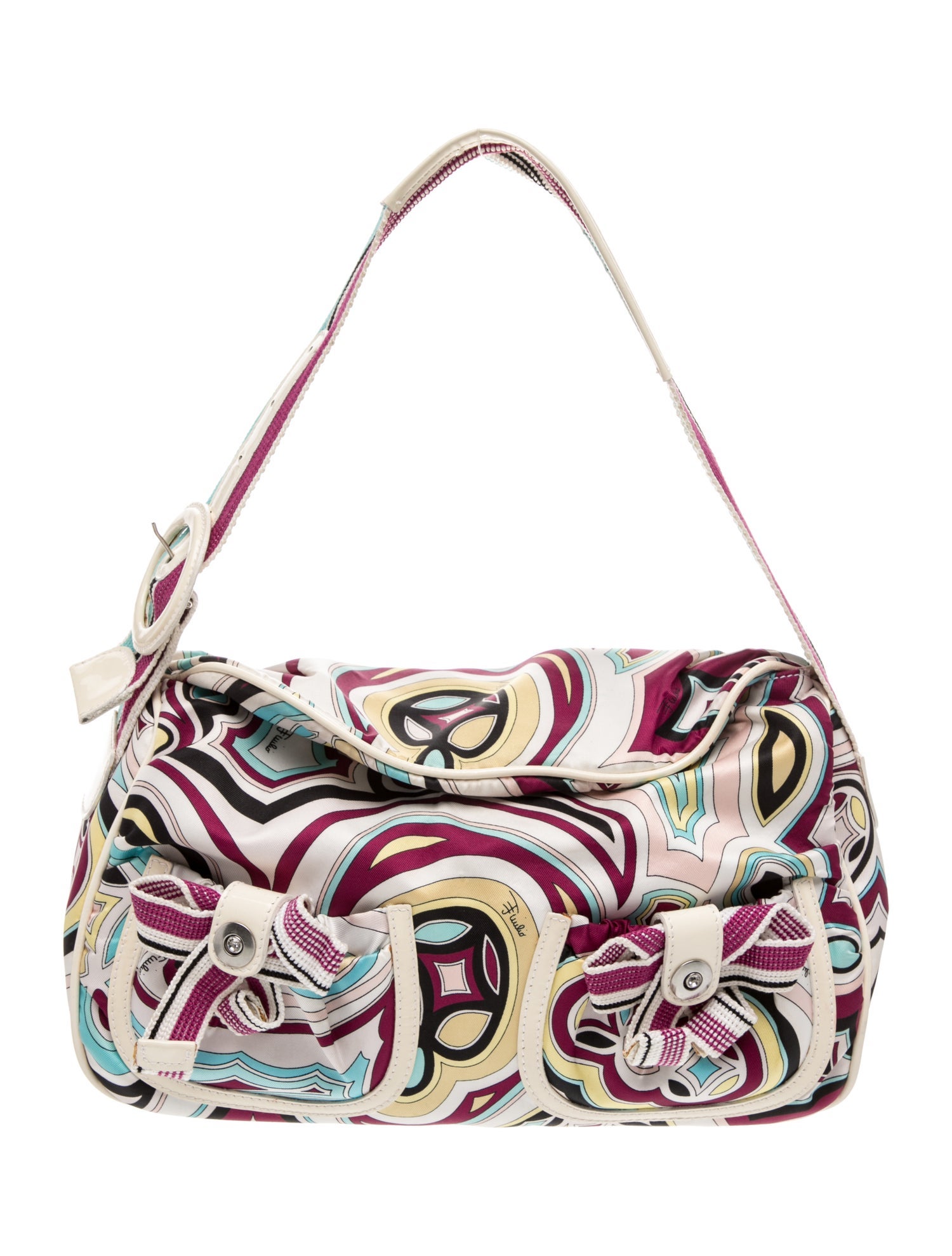 Emilio Pucci Satin Top Handle Bag