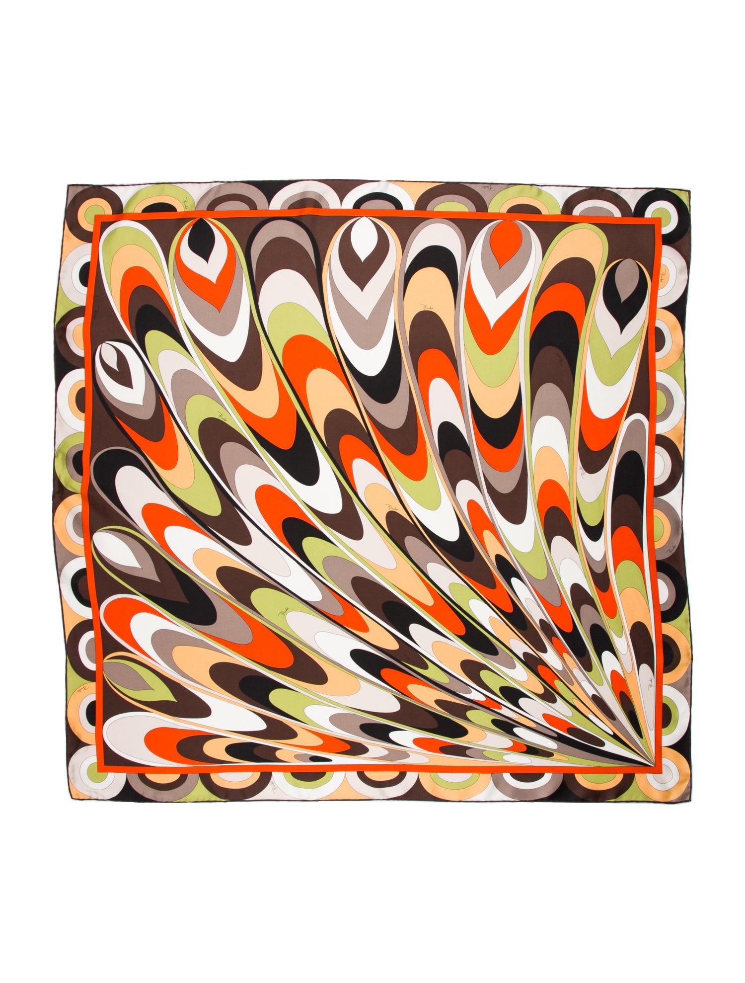 Emilio Pucci Silk Printed Scarf w/ Tags