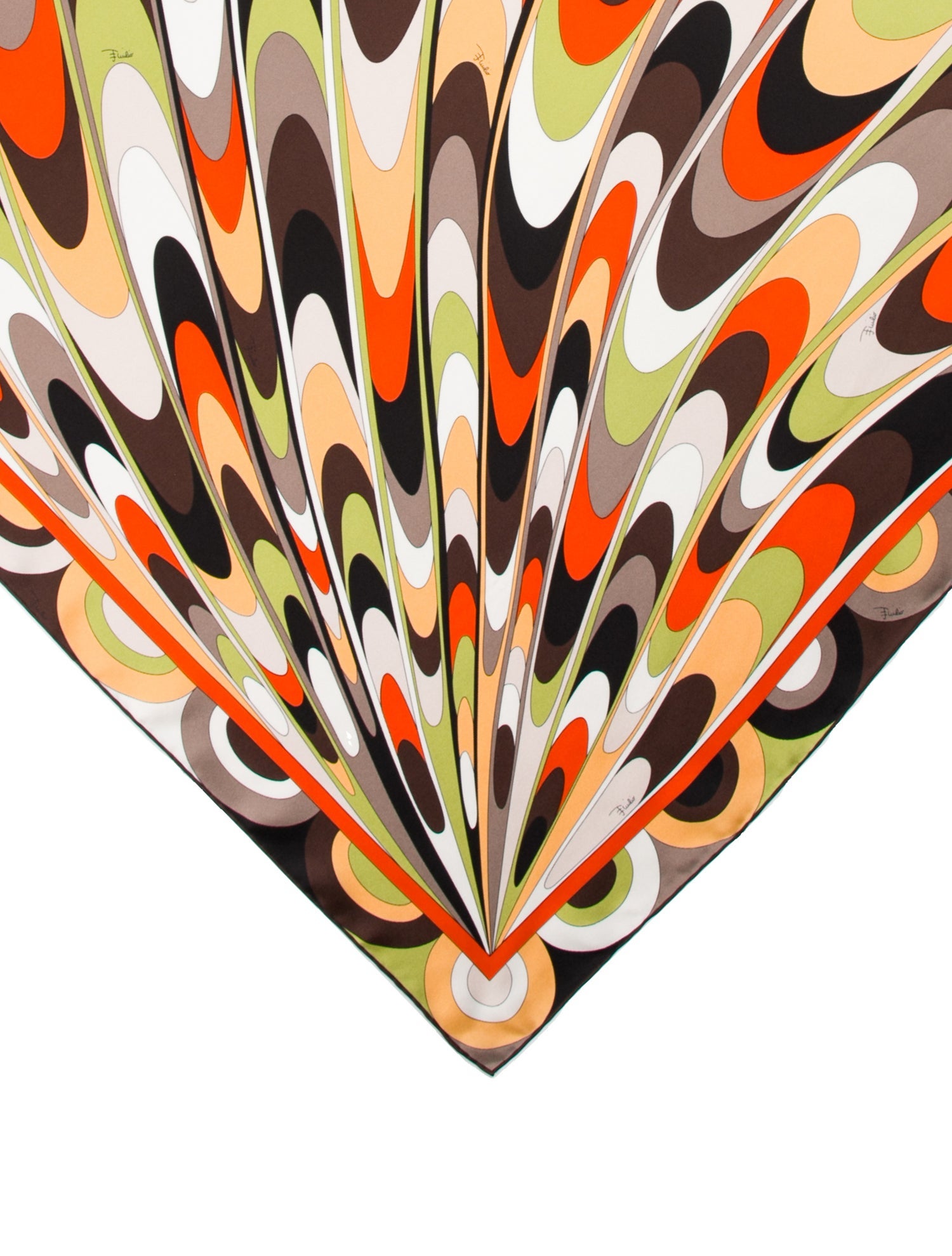 Emilio Pucci Silk Printed Scarf w/ Tags