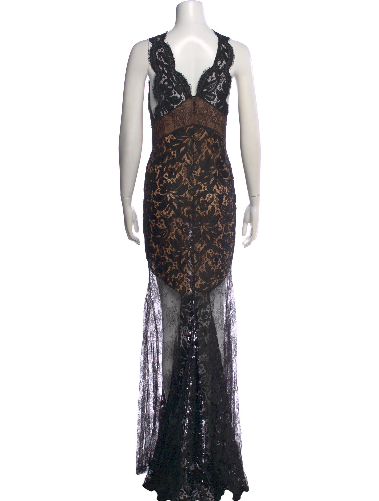 red lace mesh dress Denali Lace Mesh Maxi Dress In Wine Red M
