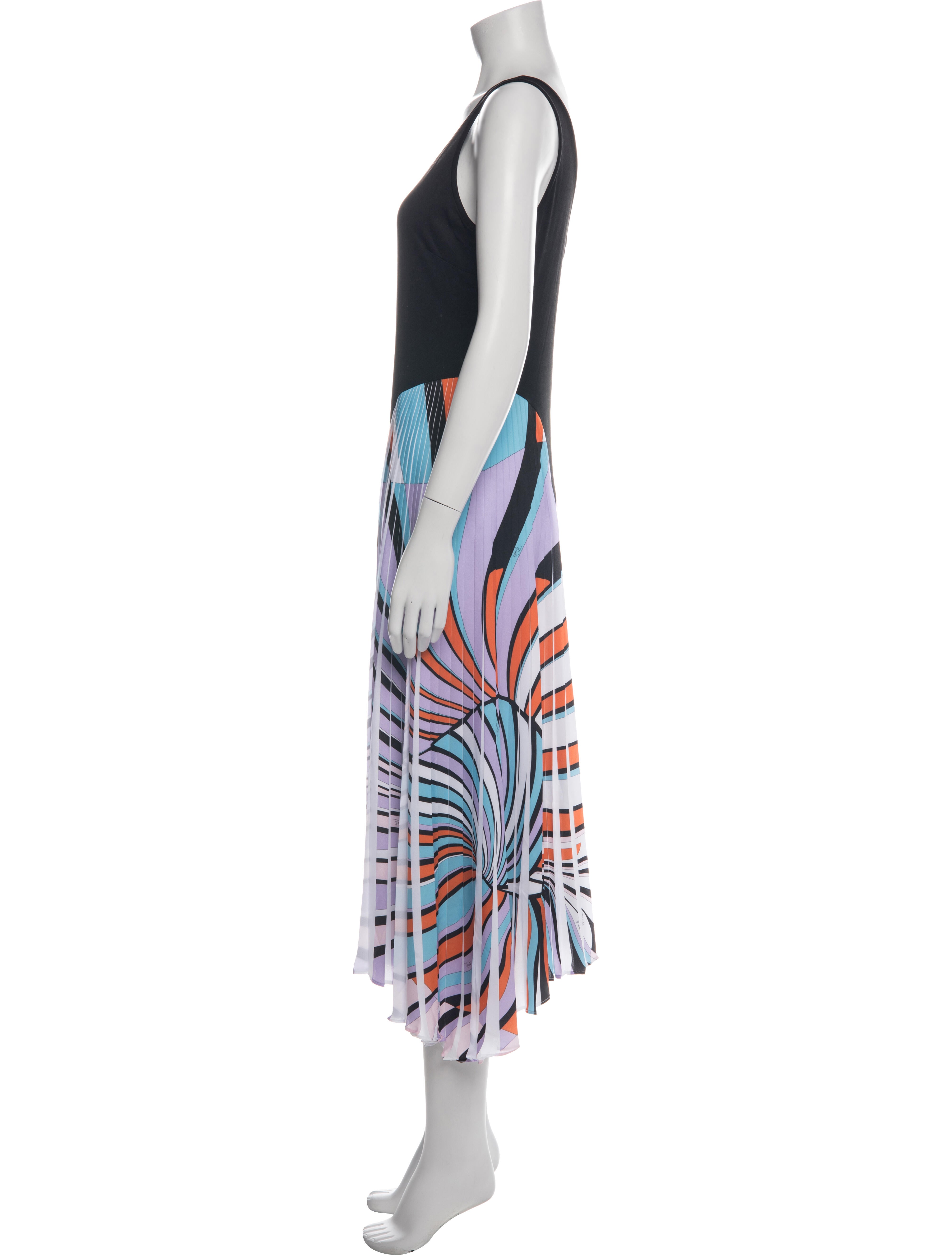 Emilio Pucci Printed Midi Length Dress