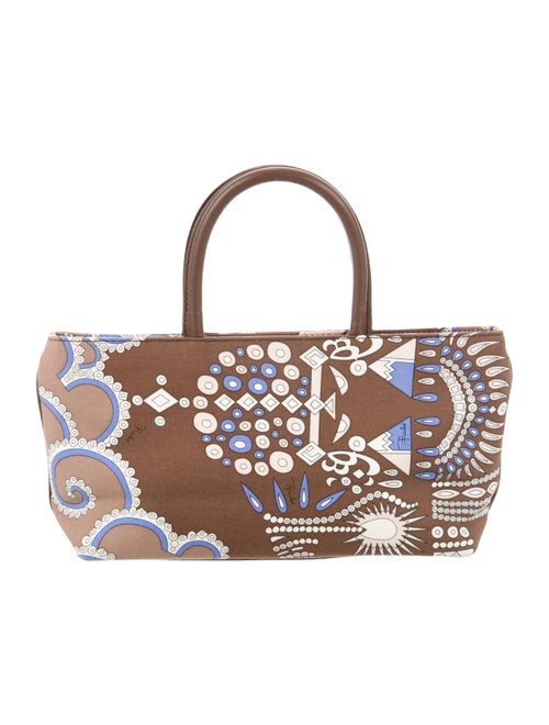 Emilio Pucci Print Tote Bag Brown