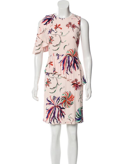 Emilio Pucci Floral Print Mini Dress Pink
