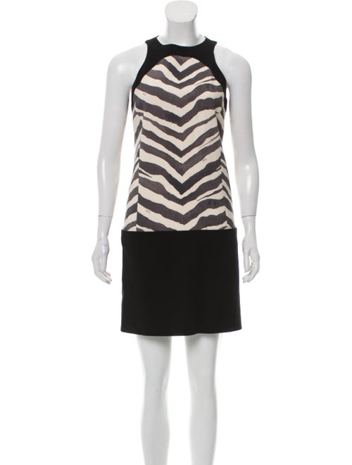 Emilio Pucci Wool Animal Print Dress Black