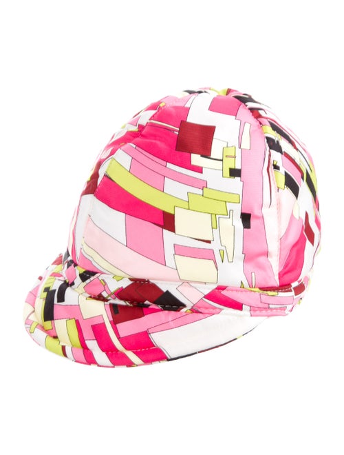 Emilio Pucci Abstract Print Hat Pink