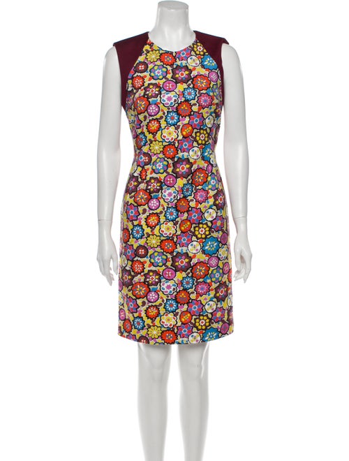Emilio Pucci Floral Print Knee-Length Dress