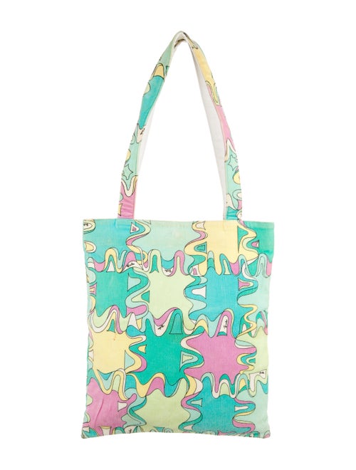 Emilio Pucci Terry Cloth Tote White