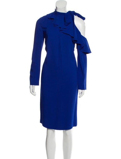 Emilio Pucci Cold-Shoulder Ruffle-Accented Dress