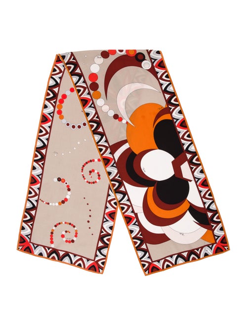 Emilio Pucci Abstract Woven Scarf