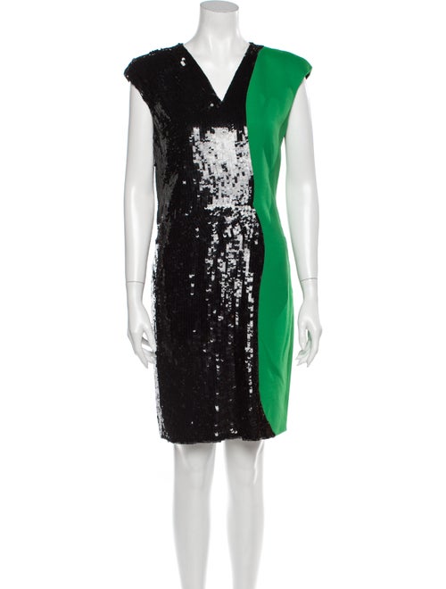Emilio Pucci Silk Mini Dress Green