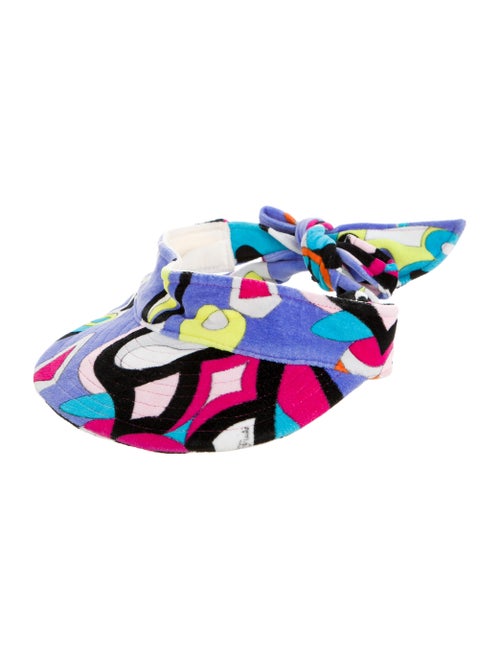 Emilio Pucci Terry Cloth Visor Hat Purple
