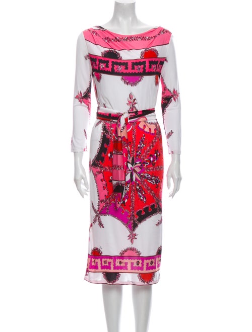 Emilio Pucci Printed Midi Length Dress