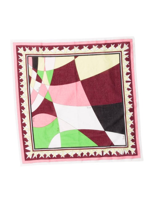 Emilio Pucci Woven Printed Scarf Pink