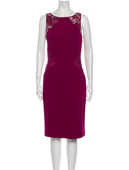 Emilio Pucci Bateau Neckline Knee-Length Dress Pur