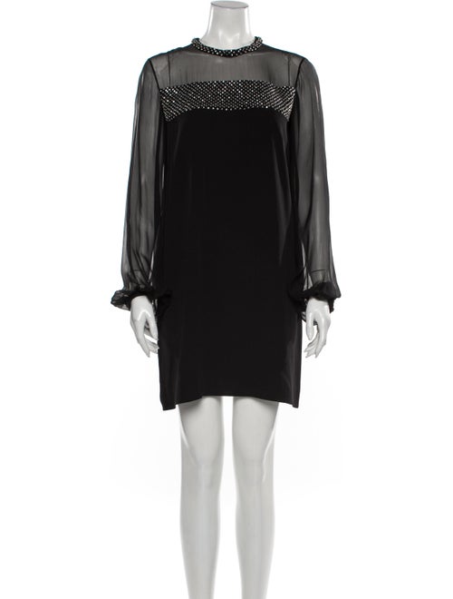 Emilio Pucci Silk Mini Dress Black