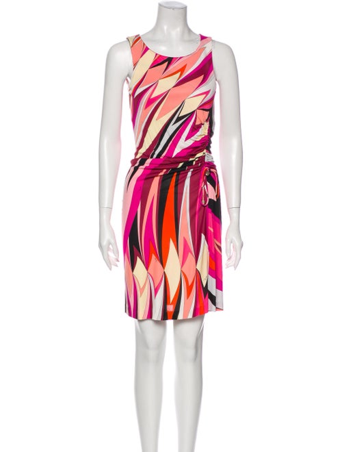 Emilio Pucci Printed Mini Dress Pink