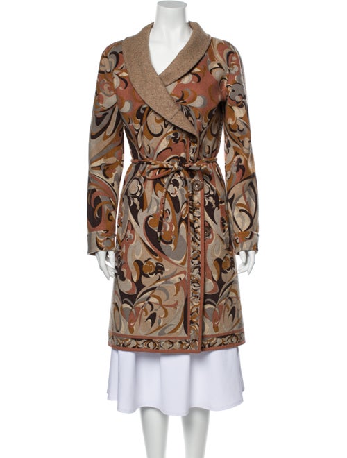 Emilio Pucci Cashmere Paisley Print Coat