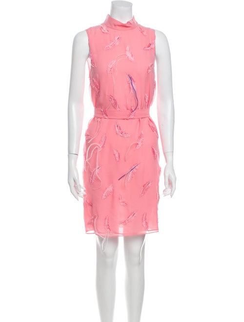 Emilio Pucci Floral Print Mini Dress Pink