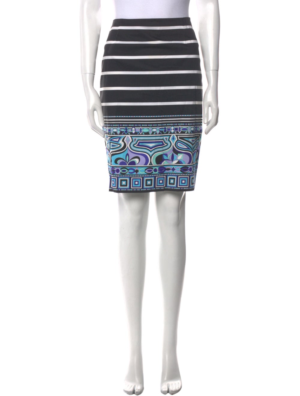 Emilio Pucci Striped Knee-Length Skirt - image 1