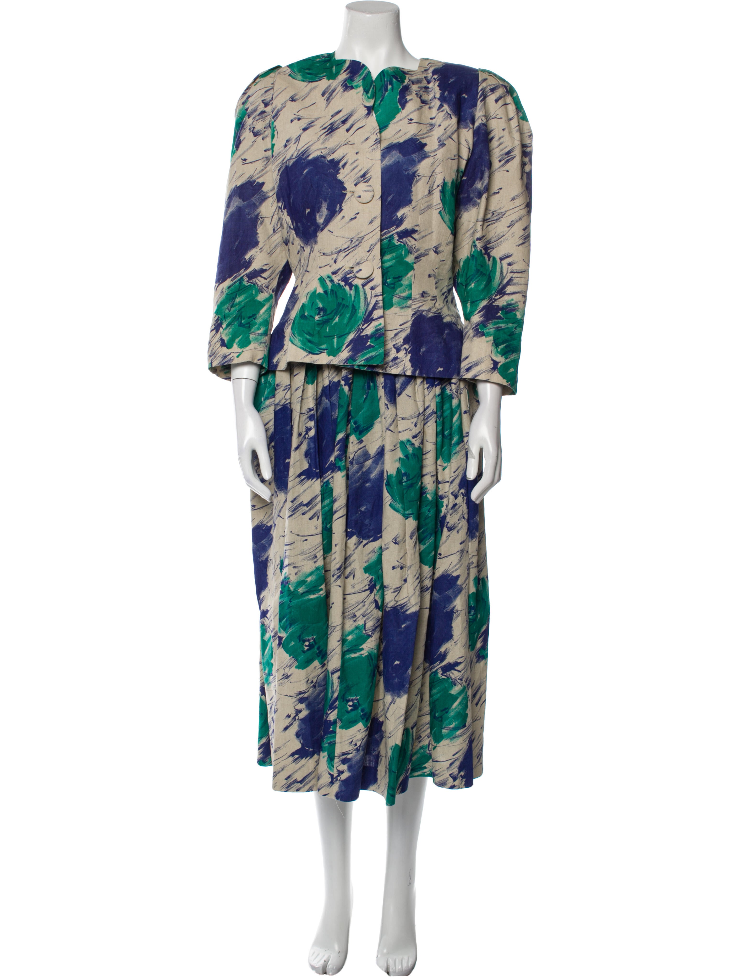 Emmanuelle Khanh Vintage 1980's Skirt Suit