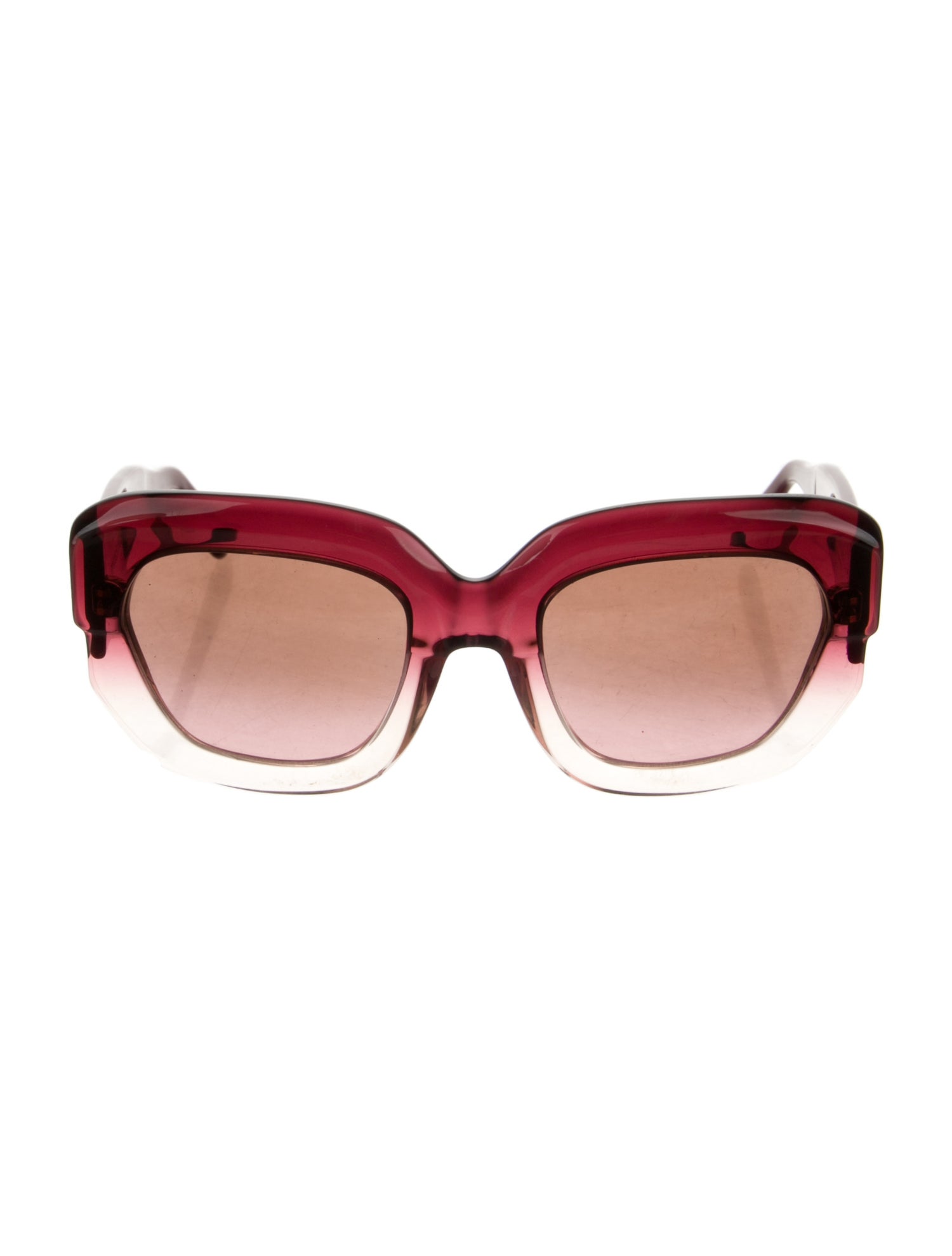 Emmanuelle Khanh Cat-Eye Gradient Sunglasses