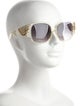 Emmanuelle Khanh Square Gradient Sunglasses