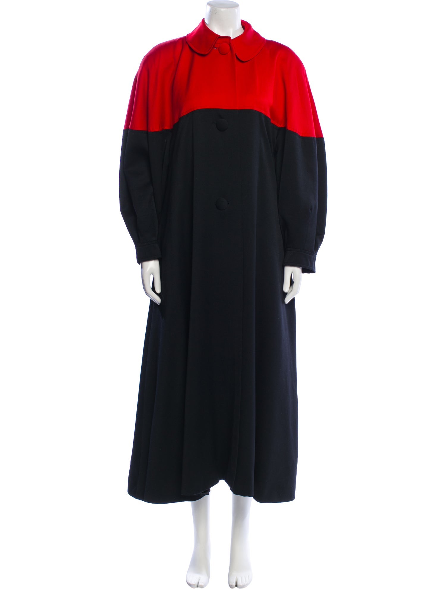 Emmanuelle Khanh Colorblock Pattern Coat