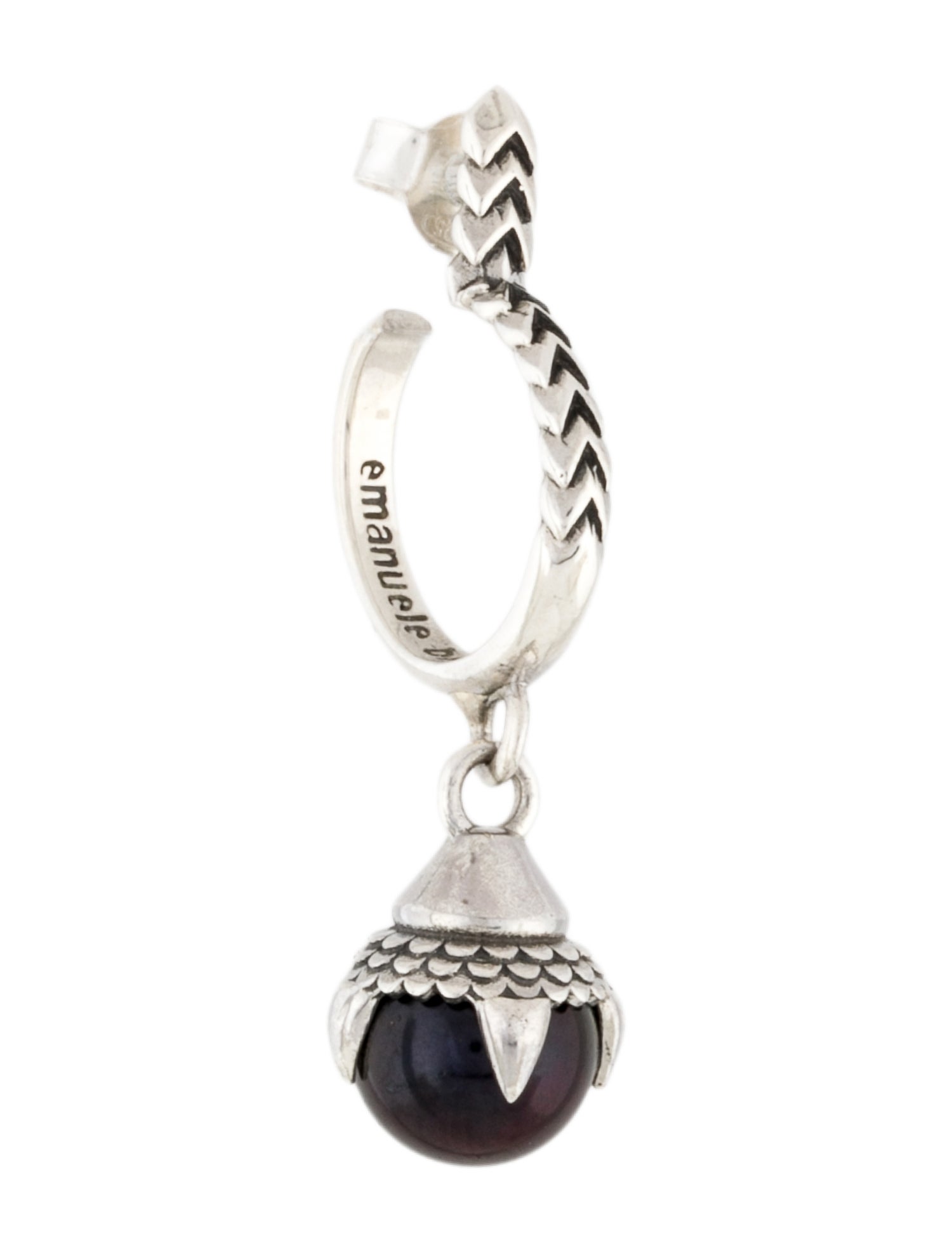 Emanuele Bicocchi Peal Drop Hoop Single Earring