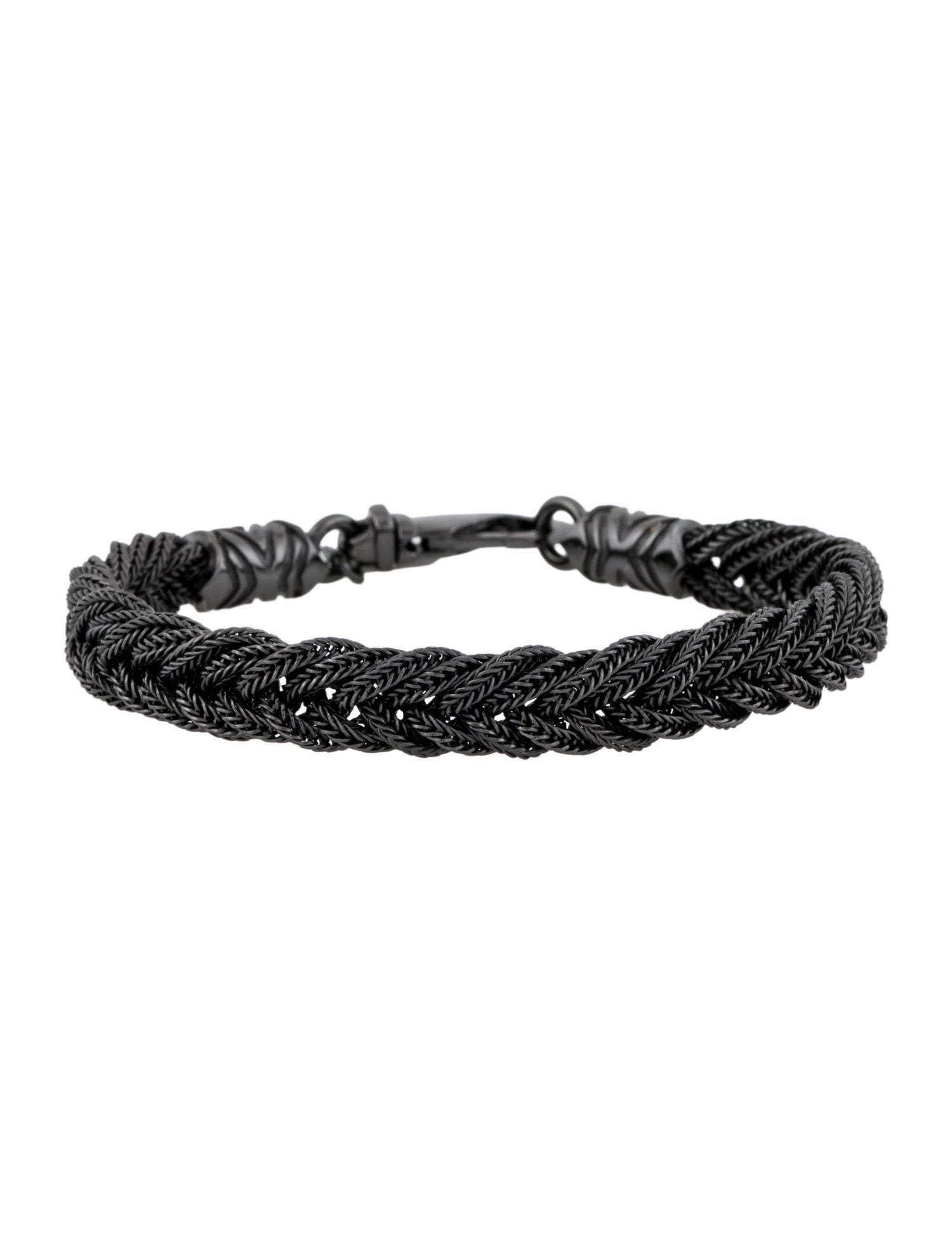 Emanuele Bicocchi Diamond Cut Braided Bracelet