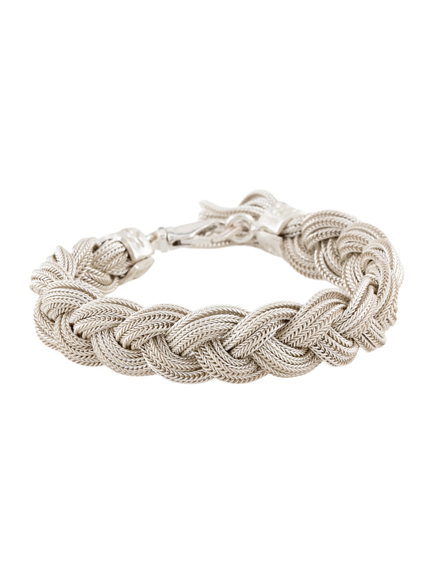 Emanuele Bicocchi Ice Medium Braided Wrap Bracelet