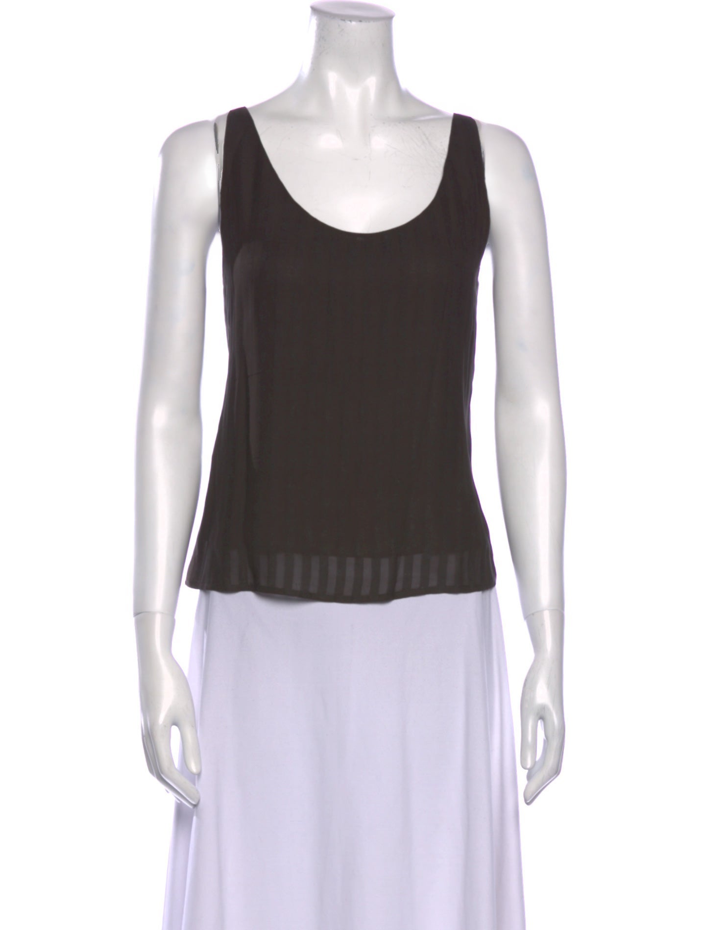 Emporio Armani Scoop Neck Sleeveless Top