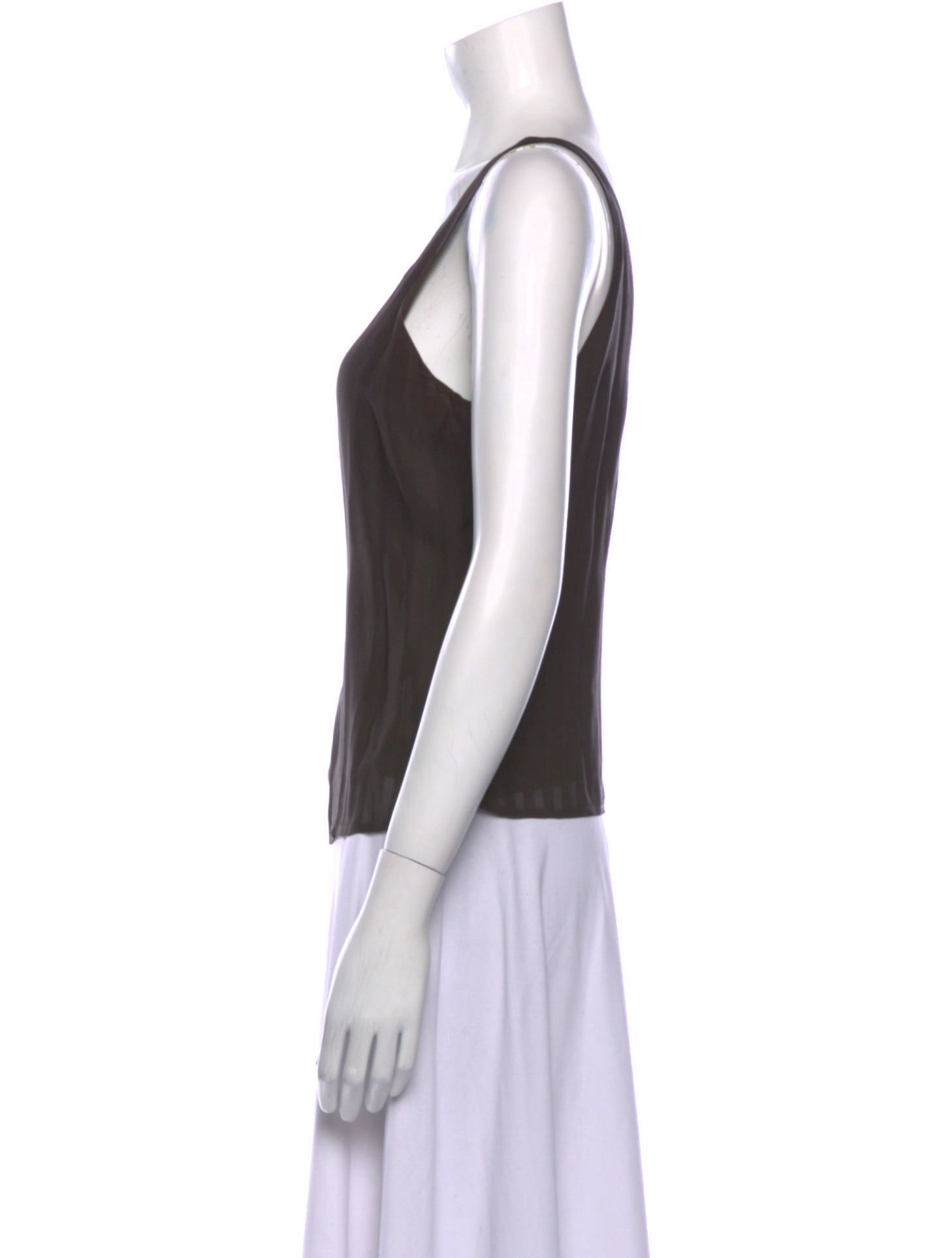Emporio Armani Scoop Neck Sleeveless Top