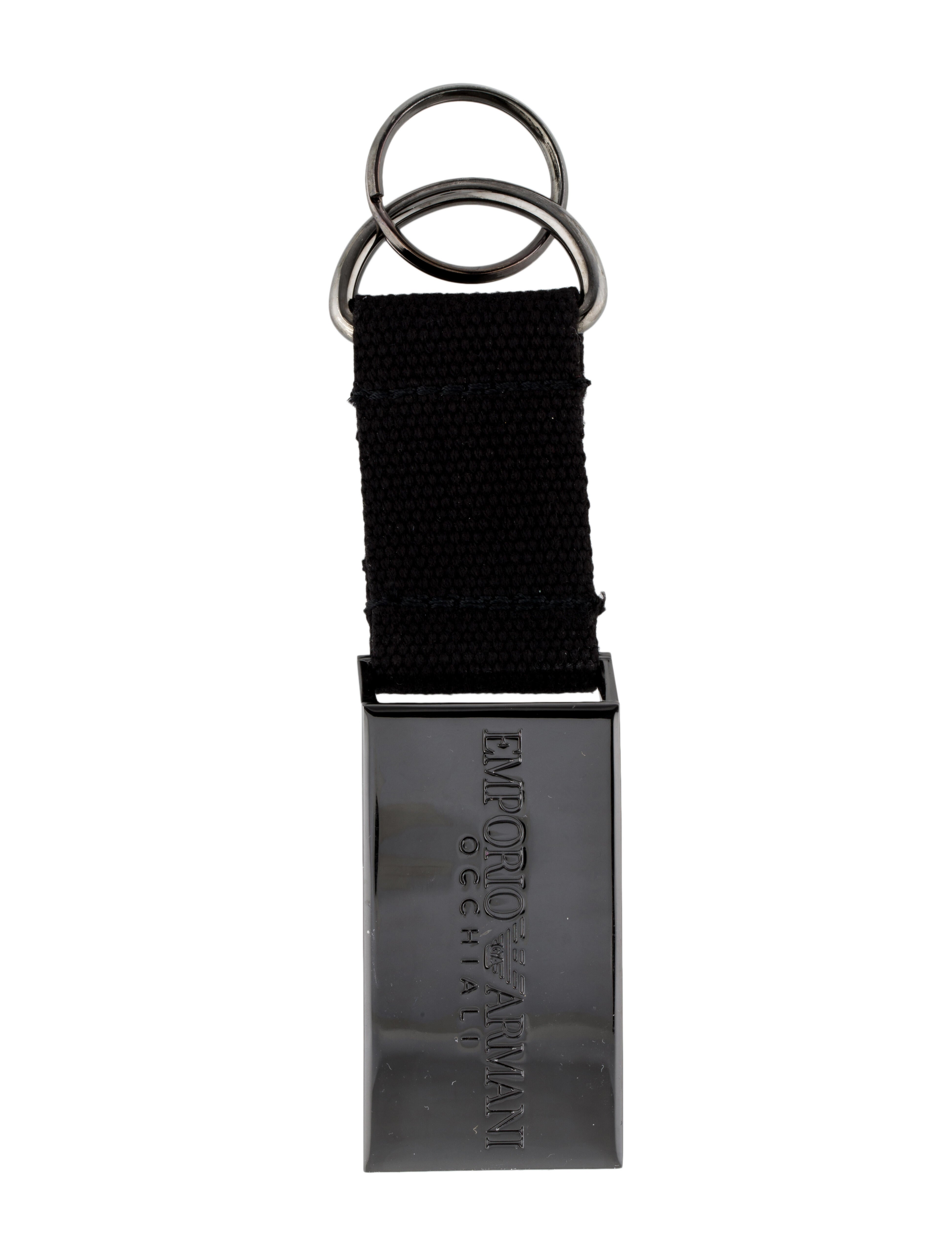 Emporio Armani Keychain Black Keychains, Accessories EMP44676 The